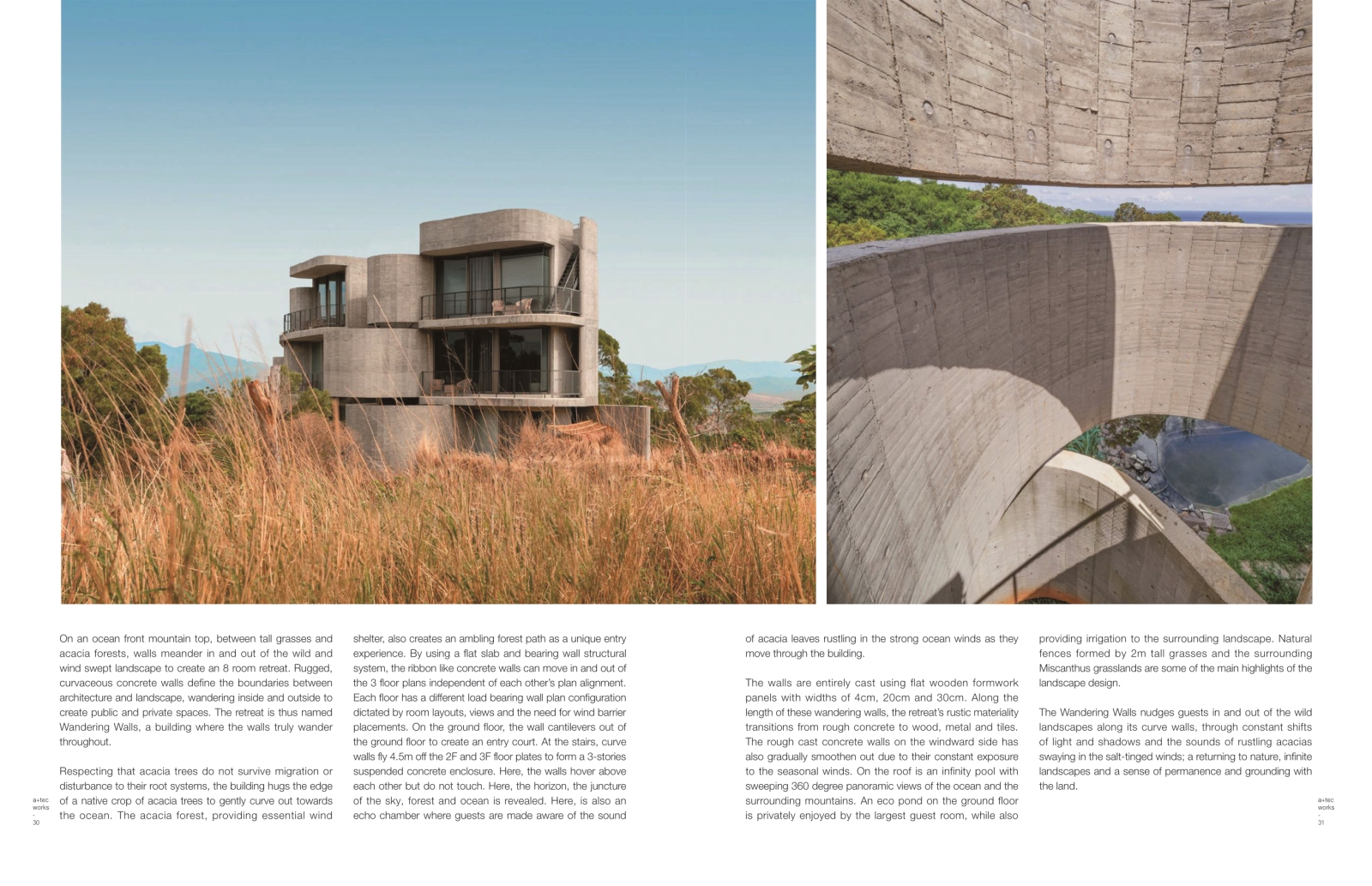 The archi-tec magazine reported the Wandering Walls