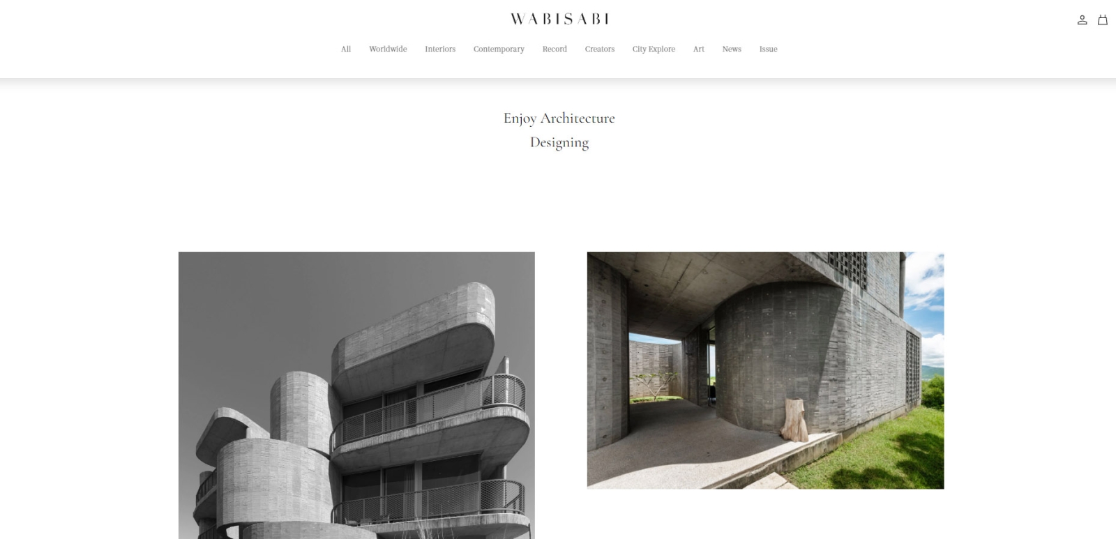 WABISABI magazine reported the Wandering Walls
