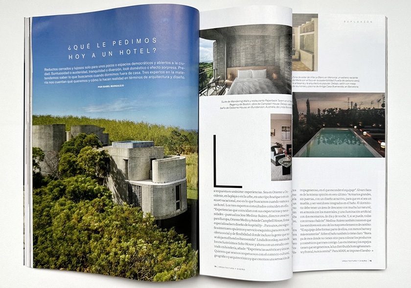 The Spanish magazine Arquitectura Diseño reported the Wandering Walls